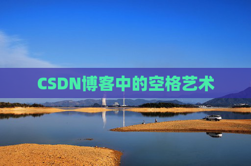 CSDN博客中的空格艺术